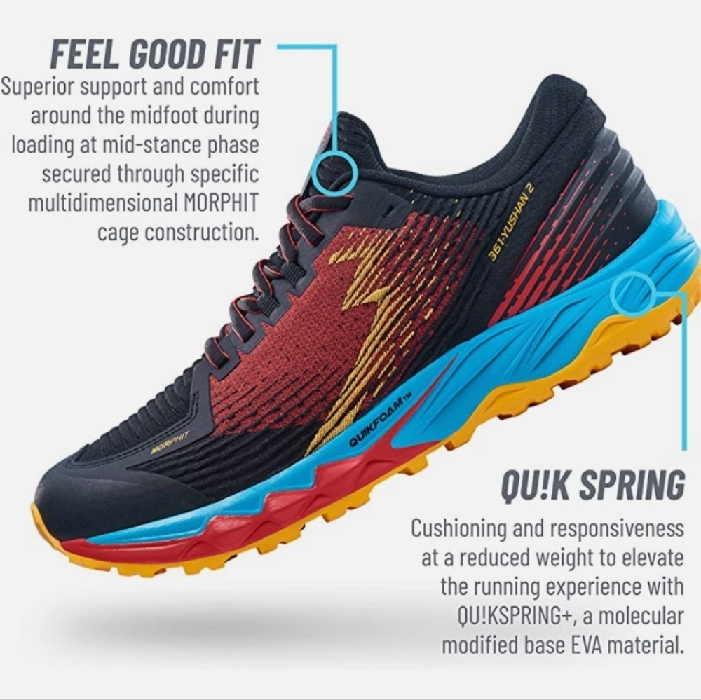 MUST GO! Mens 361 Yushan trail shoe